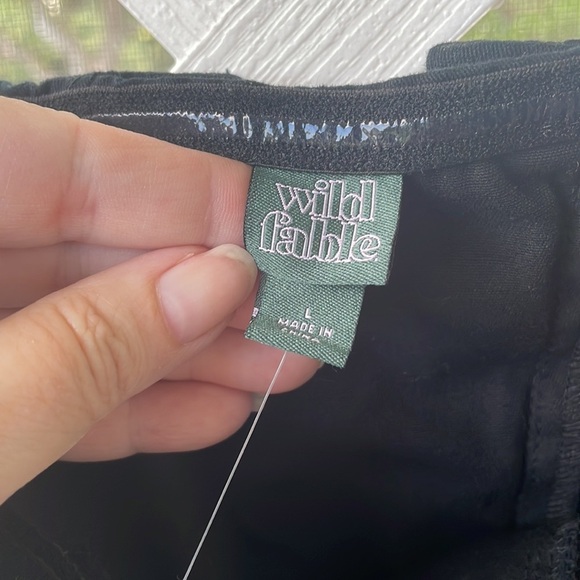 Wild Fable Twill Sleeveless Lace-Up Back Tube Mini Dress - Picture 10 of 13